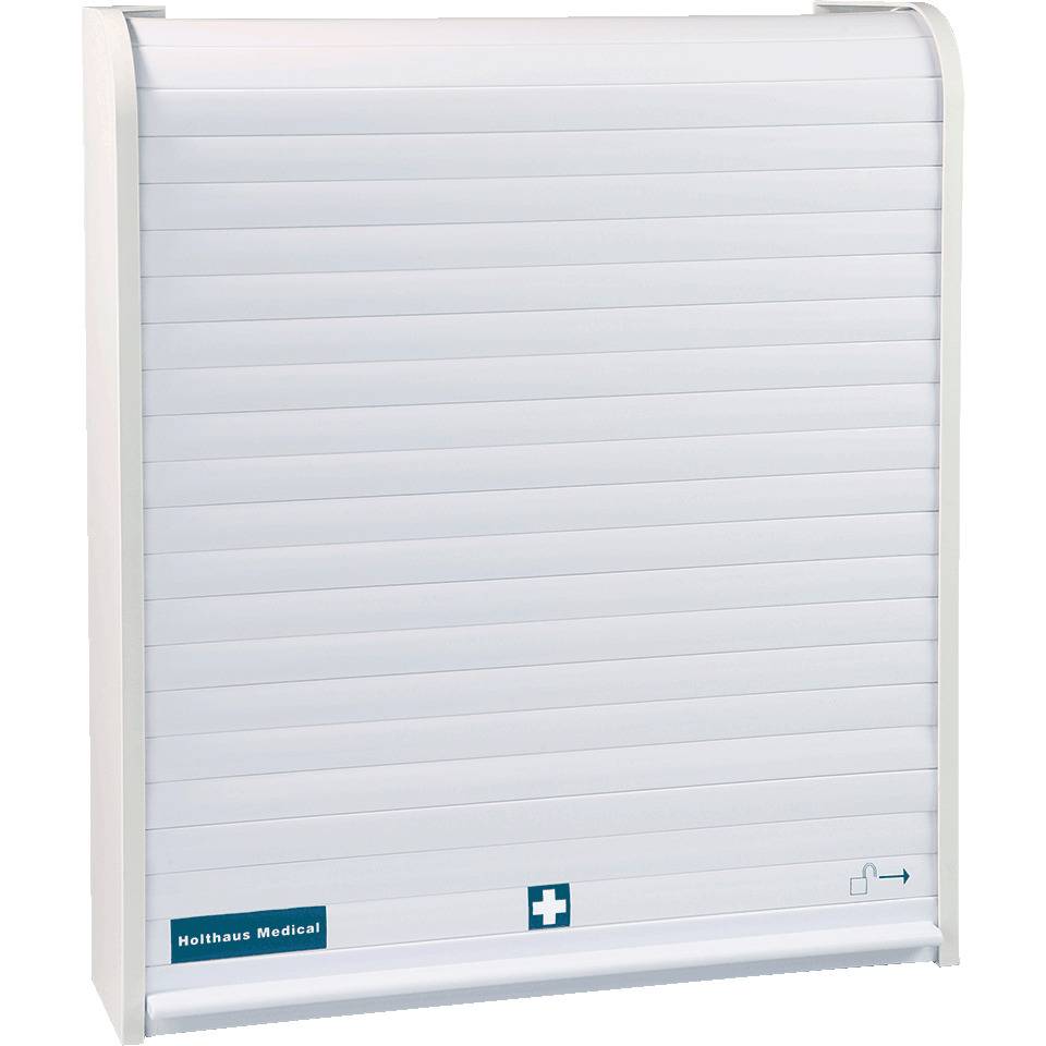 Holthaus Medical Verbandschrank Rollmed leer, weiß, Polypropylen, 480x420x100mm