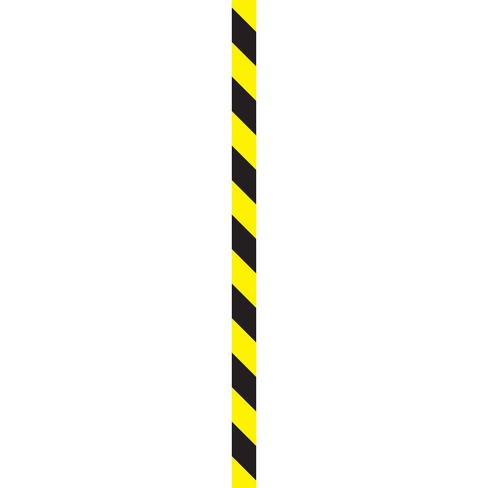 Teppich Warnmarkierungsstreifen,ASR,gelb/schwarz,Teppichbodenfolie,1000x100mm