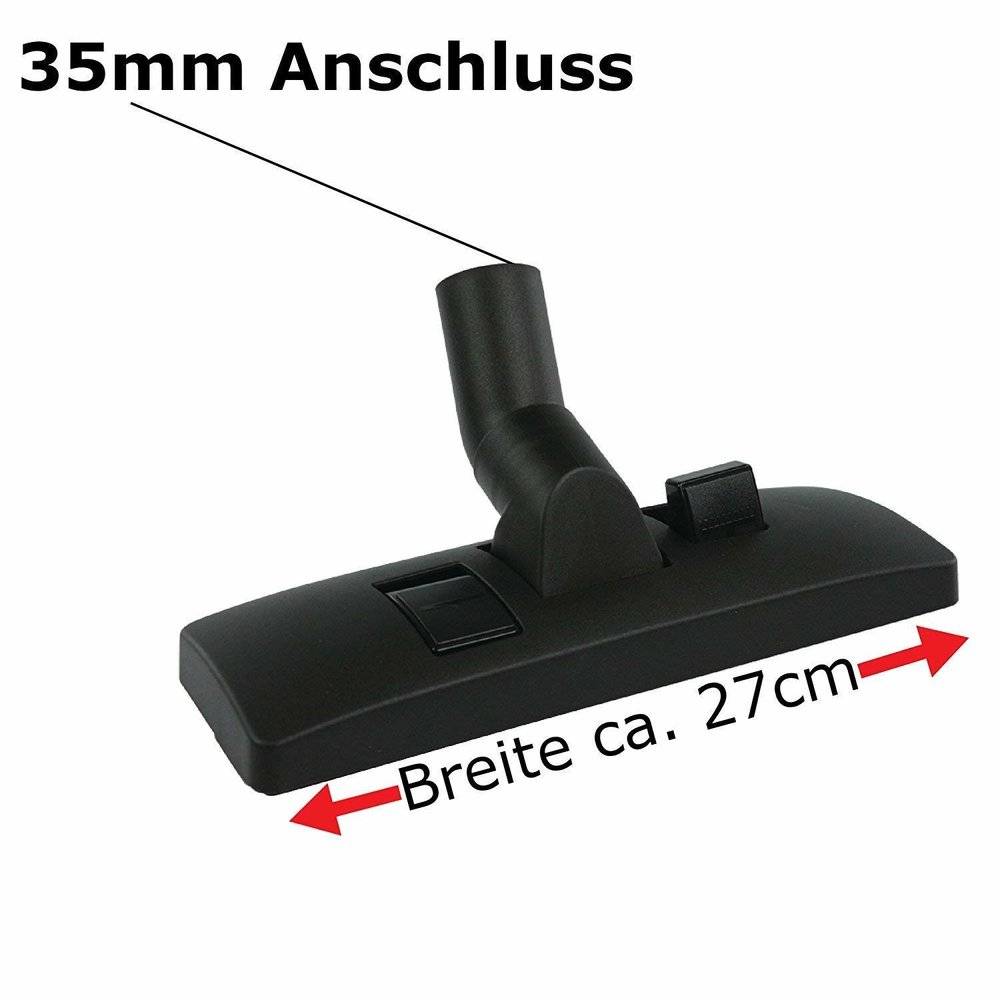 Set Bodendüse + Bürste Staubsauger 35 mm zb für Siemens Bosch Miele C1 C2 C3