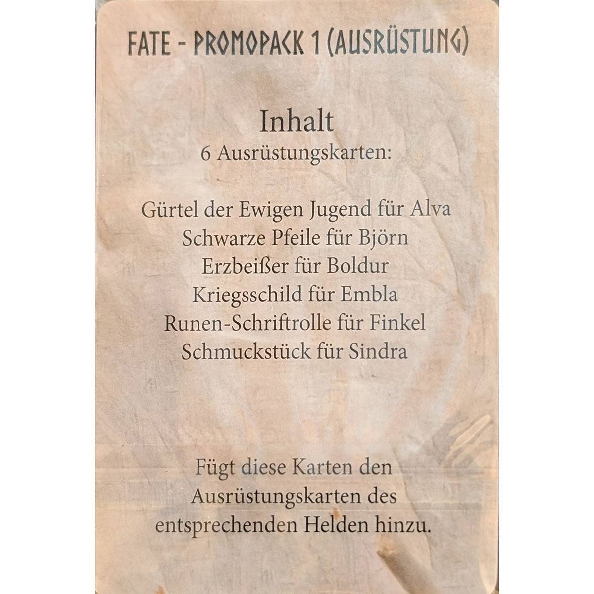 Joekas World Fate: Die Verteidiger von Grimheim Ausrüstung - Promopack 1