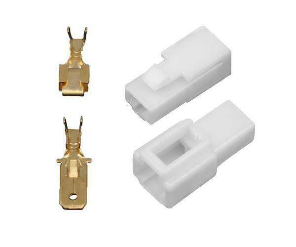 10x Gehäuse Stecker 2,8mm / 6,3mm Flachsteckhülsen Flachstecker Steckergehäuse 6,3mm / 1-Polig