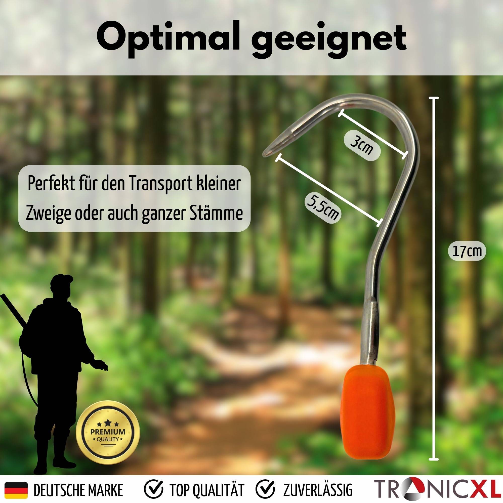 2X Forsthaken Hebehaken Packhaken Lasthaken Wendehaken Handhebehaken Stammheber Transporthaken