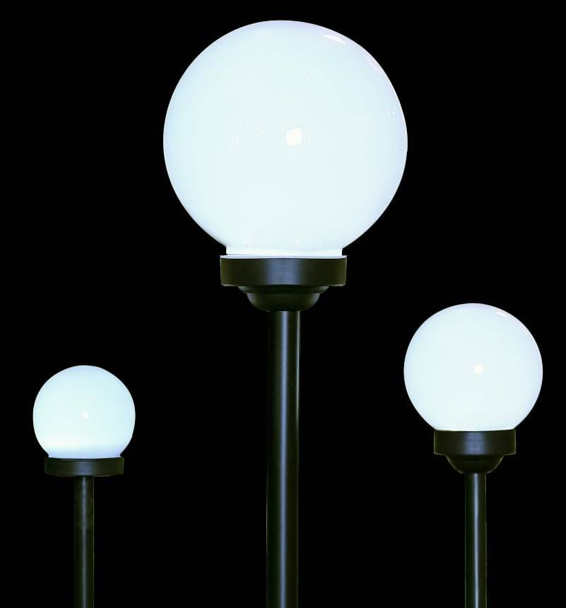 BLULAXA Solar LED-Gartenleuchte, Ø 25 cm, IP44, weiß