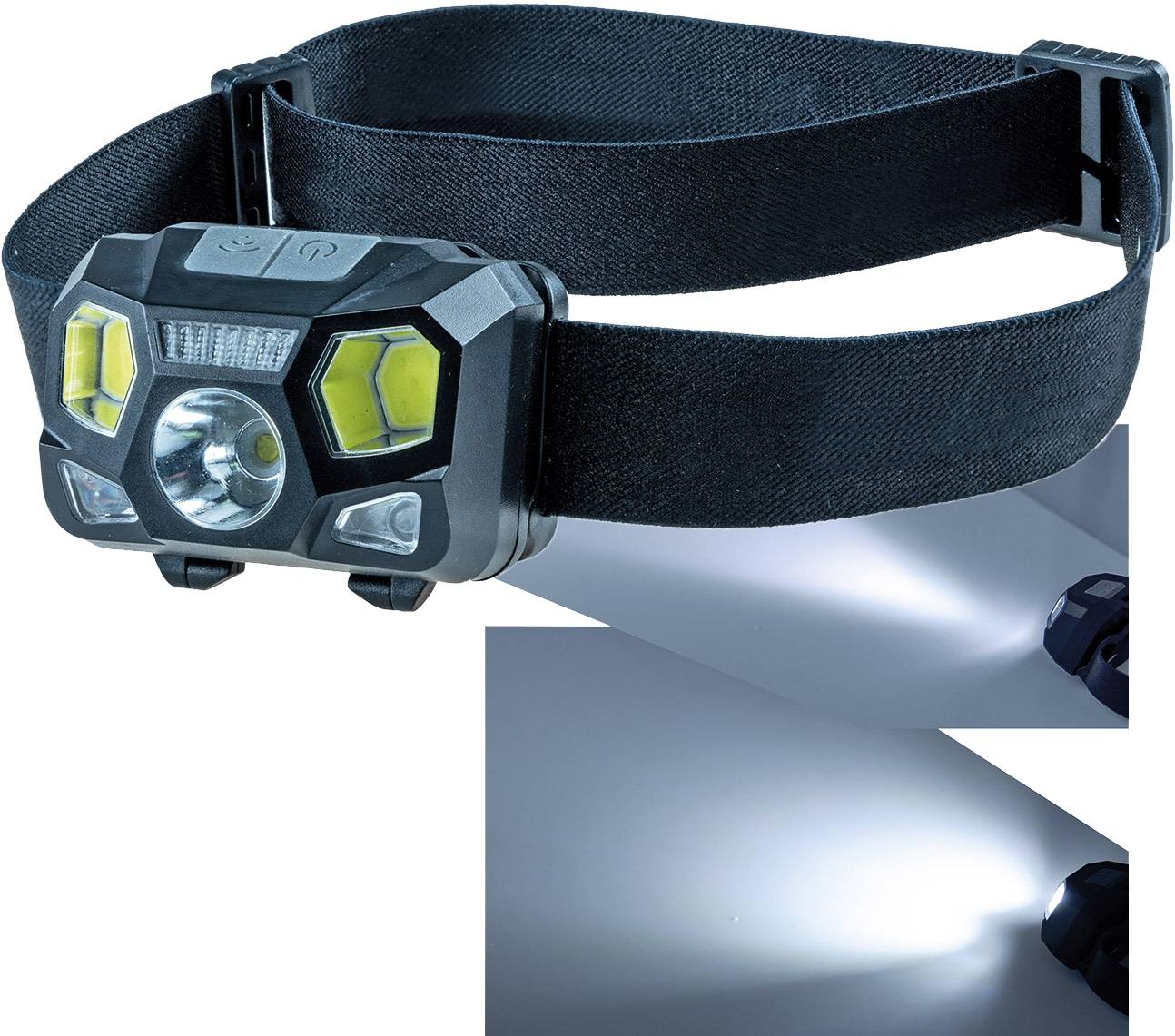 CHILITEC LED-Stirnlampe CTH-5, 5 W, IP44, 375 lm, Akkubetrieb