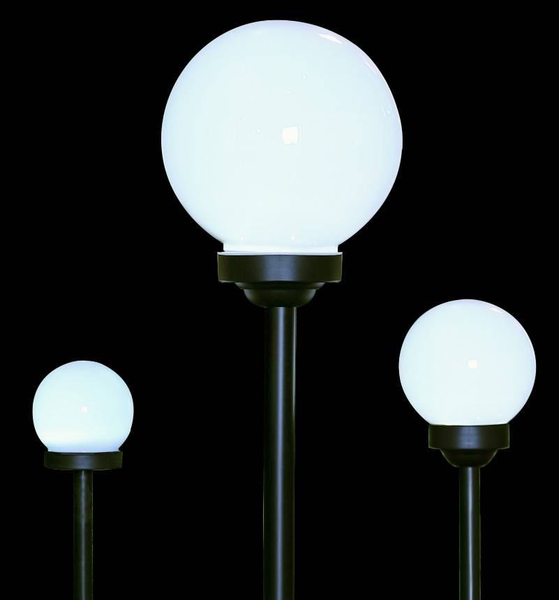 BLULAXA Solar LED-Gartenleuchte, Ø 25 cm, IP44, weiß