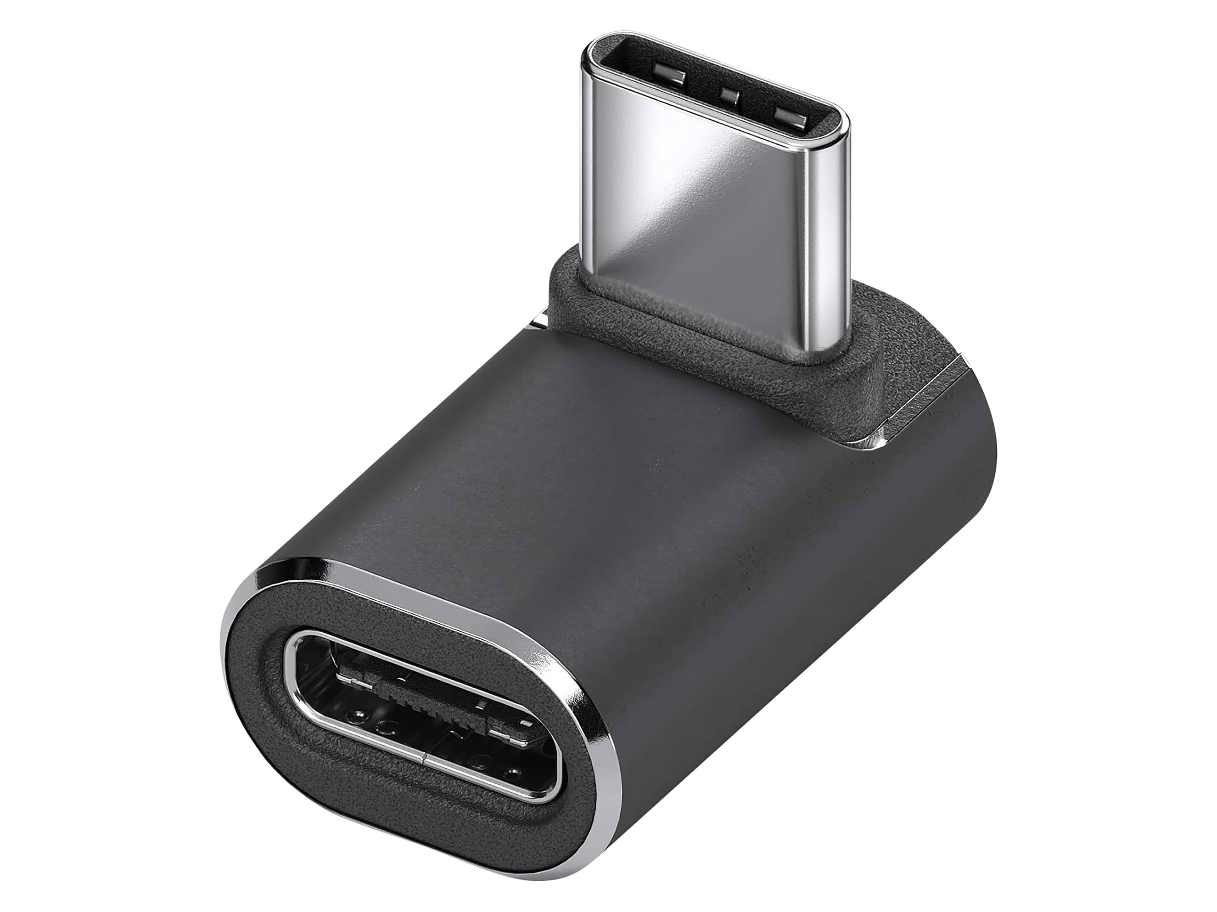 SONERO USB-C Adapter X-UA131 90° 40Gbps 240W Alu schwarz