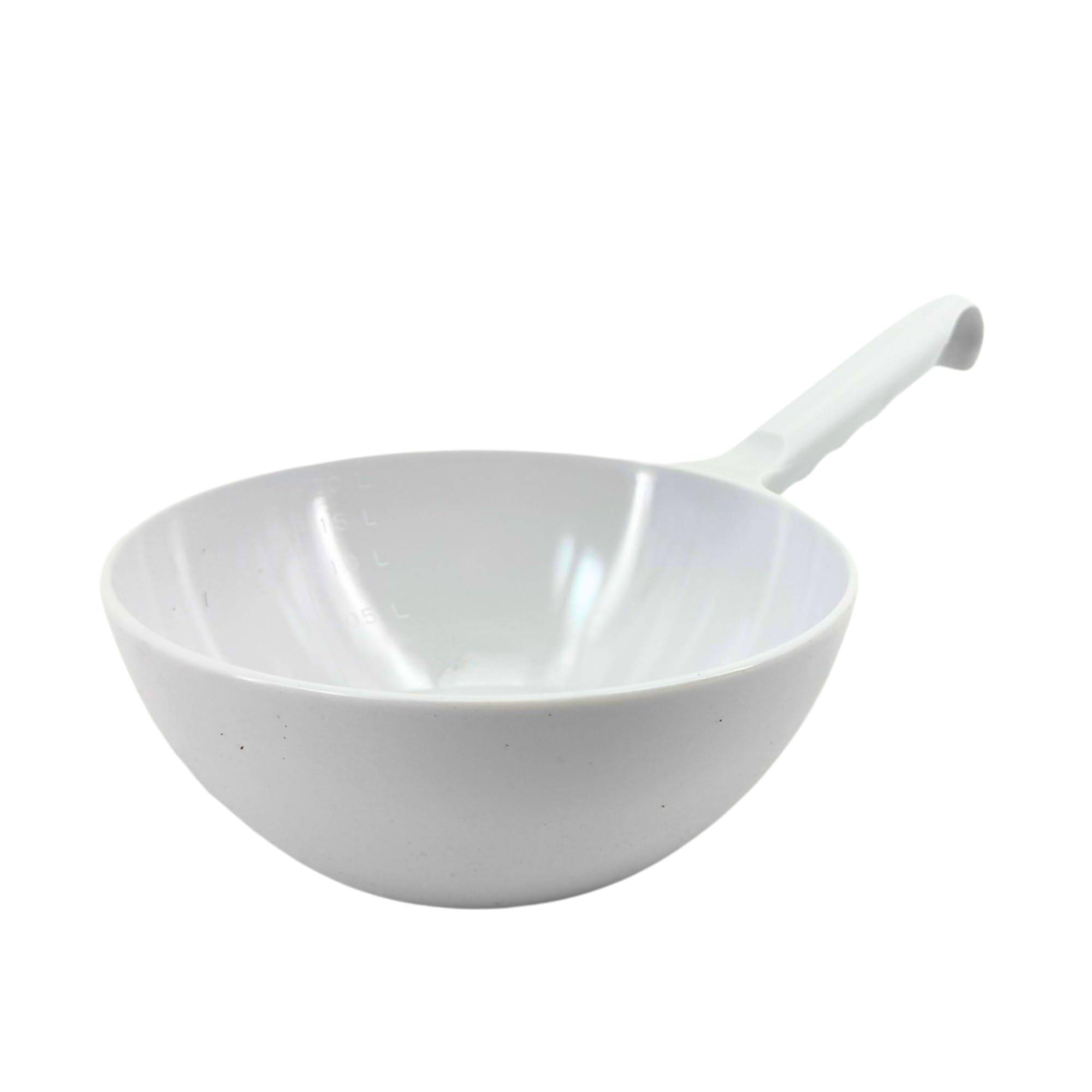 XXL Schöpfkelle 2 Liter Kunststoff Schöpflöffel Schöpf Kelle Löffel weiß Suppenkelle