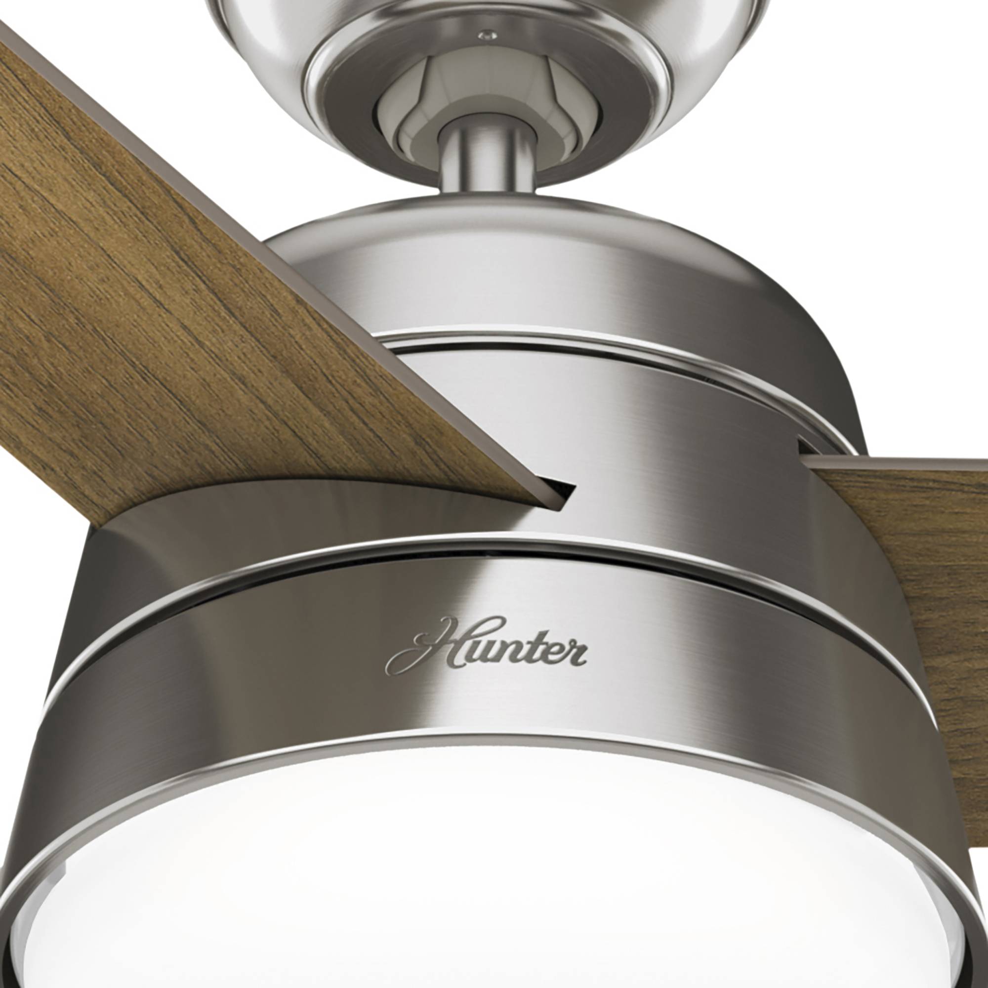 Deckenventilator Finley L Nickel mit Licht & Fernbedienung