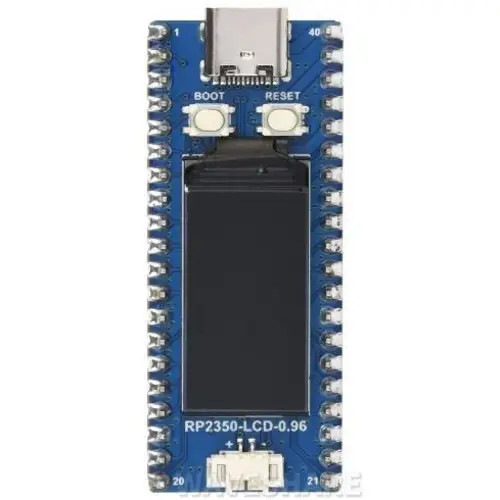 Waveshare RP2350-LCD-0.96 Mikrocontroller, 0.96" LCD, ARM/RISC-V, 26 GPIO, 4MB Flash, mit Header Waveshare RP2350-LCD-0.96 Mikrocontroller, 0.96" LCD, ARM/RISC-V, 26 GPIO, 4MB Flash, mit Header