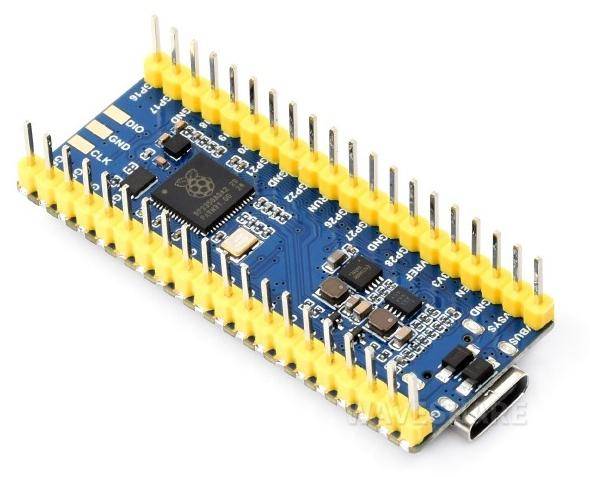 Waveshare RP2350-LCD-0.96 Mikrocontroller, 0.96" LCD, ARM/RISC-V, 26 GPIO, 4MB Flash, mit Header