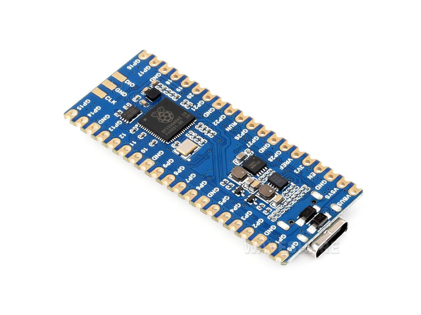 Waveshare RP2350-LCD-0.96 Mikrocontroller, 0.96" LCD, ARM/RISC-V, 26 GPIO, 4MB Flash, ohne Header
