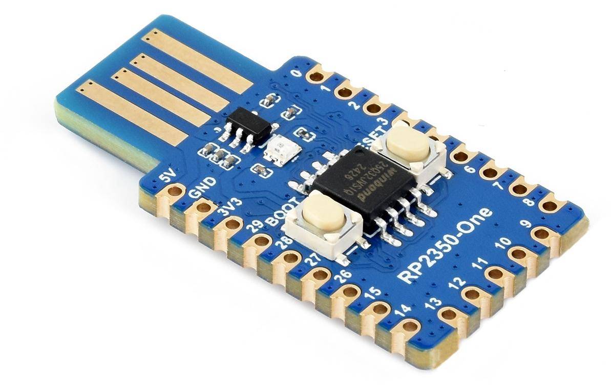 Waveshare RP2350-One, Dual-Core ARM Cortex-M33, Hazard 3 RISC-V, 4MB Flash, 520KB SRAM, 150 MHz