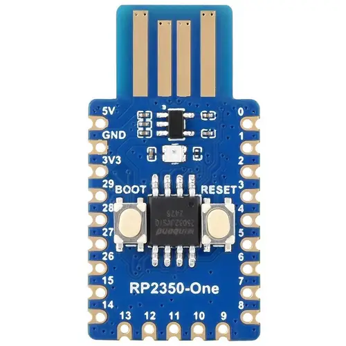 Waveshare RP2350-One, Dual-Core ARM Cortex-M33, Hazard 3 RISC-V, 4MB Flash, 520KB SRAM, 150 MHz Waveshare RP2350-One, Dual-Core ARM Cortex-M33, Hazard 3 RISC-V, 4MB Flash, 520KB SRAM, 150 MHz