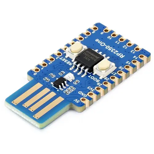 Waveshare RP2350-One, Dual-Core ARM Cortex-M33, Hazard 3 RISC-V, 4MB Flash, 520KB SRAM, 150 MHz Waveshare RP2350-One, Dual-Core ARM Cortex-M33, Hazard 3 RISC-V, 4MB Flash, 520KB SRAM, 150 MHz