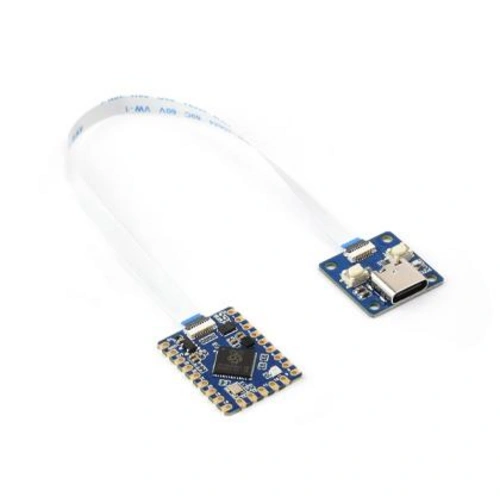 Waveshare RP2350-Tiny Mikrocontroller, ARM/RISC-V, 28 GPIO, 4MB Flash,USB-C, RGB-LED, mit FPC-Kabel Waveshare RP2350-Tiny Mikrocontroller, ARM/RISC-V, 28 GPIO, 4MB Flash,USB-C, RGB-LED, mit FPC-Kabel