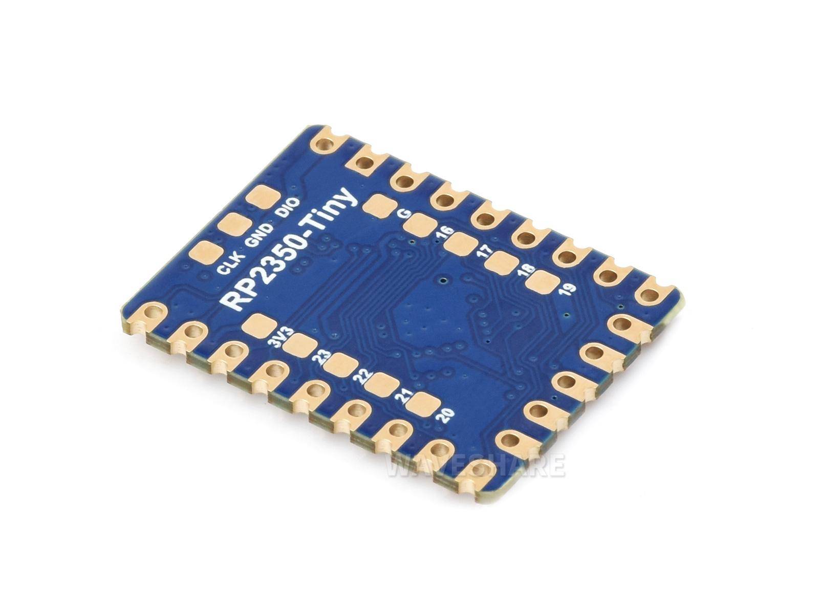 Waveshare RP2350-Tiny Mikrocontroller, ARM/RISC-V, 28 GPIO, 4MB Flash,USB-C, RGB-LED, mit FPC-Kabel