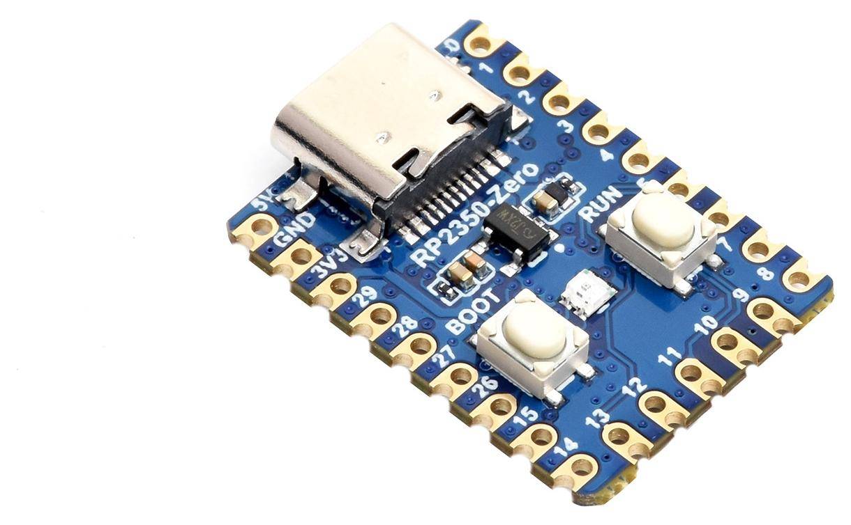 Waveshare RP2350-Zero, dual-core Arm Cortex-M33, Hazard 3 RISC-V, 520KB SRAM, 4MB Flash, USB-C - Ausführung: ohne Header