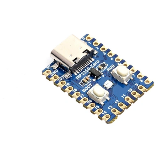 Waveshare RP2350-Zero, dual-core Arm Cortex-M33, Hazard 3 RISC-V, 520KB SRAM, 4MB Flash, USB-C - Ausführung: ohne Header Waveshare RP2350-Zero, dual-core Arm Cortex-M33, Hazard 3 RISC-V, 520KB SRAM, 4MB Flash, USB-C - Ausführung: ohne Header