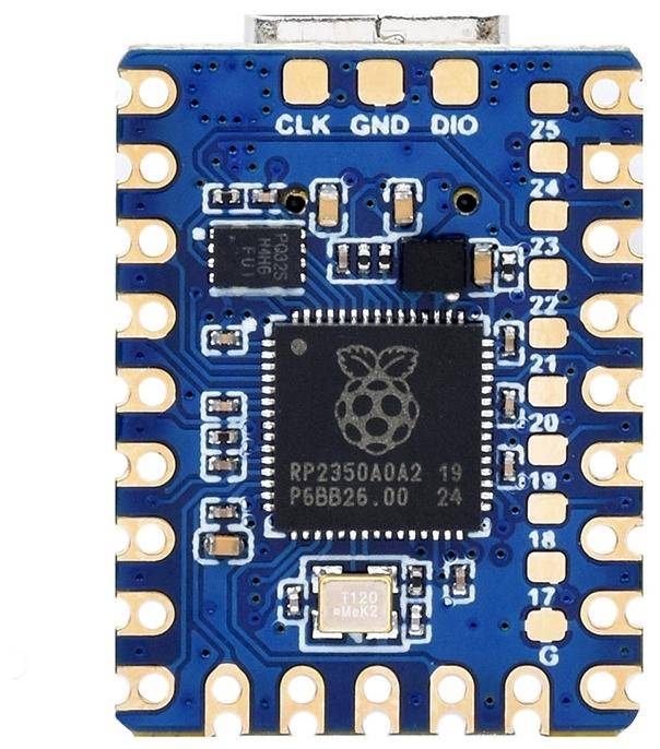Waveshare RP2350-Zero, dual-core Arm Cortex-M33, Hazard 3 RISC-V, 520KB SRAM, 4MB Flash, USB-C - Ausführung: ohne Header