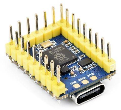 Waveshare RP2350-Zero, dual-core Arm Cortex-M33, Hazard 3 RISC-V, 520KB SRAM, 4MB Flash, USB-C - Ausführung: mit Header