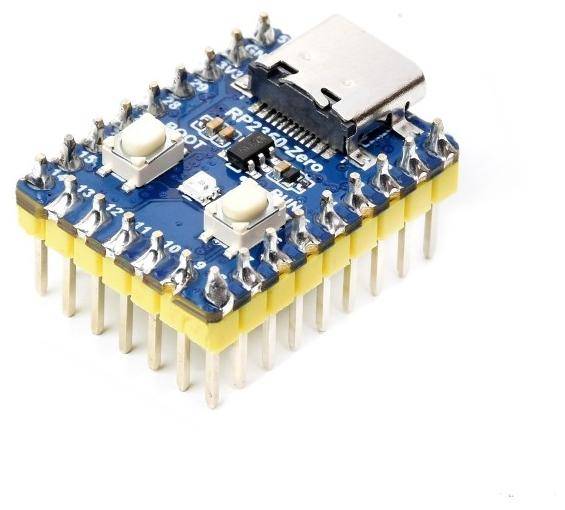 Waveshare RP2350-Zero, dual-core Arm Cortex-M33, Hazard 3 RISC-V, 520KB SRAM, 4MB Flash, USB-C - Ausführung: mit Header
