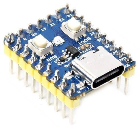 Waveshare RP2350-Zero, dual-core Arm Cortex-M33, Hazard 3 RISC-V, 520KB SRAM, 4MB Flash, USB-C - Ausführung: mit Header