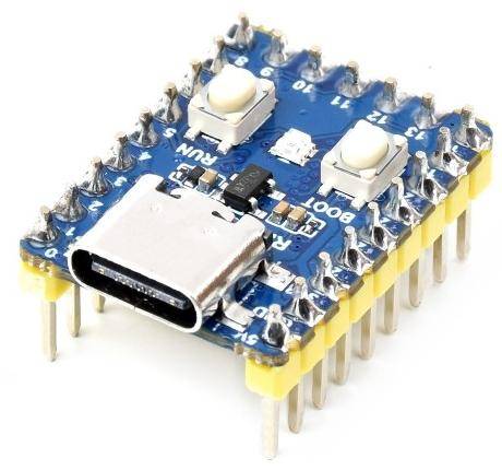 Waveshare RP2350-Zero, dual-core Arm Cortex-M33, Hazard 3 RISC-V, 520KB SRAM, 4MB Flash, USB-C - Ausführung: mit Header