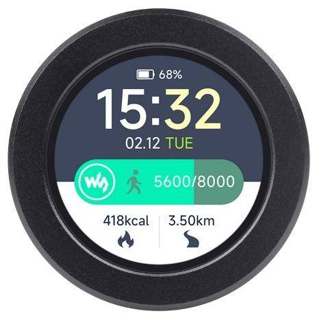 Waveshare RP2350-Touch-LCD, 1.28 Zoll Touchdisplay, Dual-Core, 6 GPIO, 16MB Flash, mit Metallgehäuse