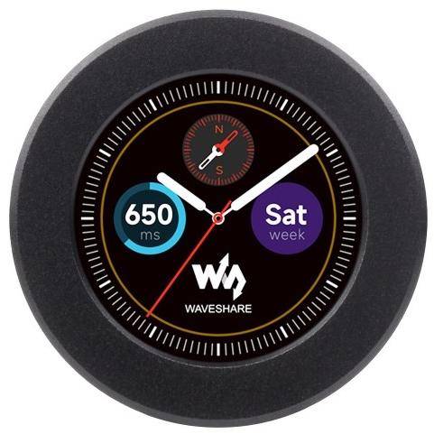 Waveshare RP2350-LCD-1.28 Microcontroller, Arm/RISC-V, 1,28 Zoll, 30 GPIO, USB-C, 5V, mit Gehäuse