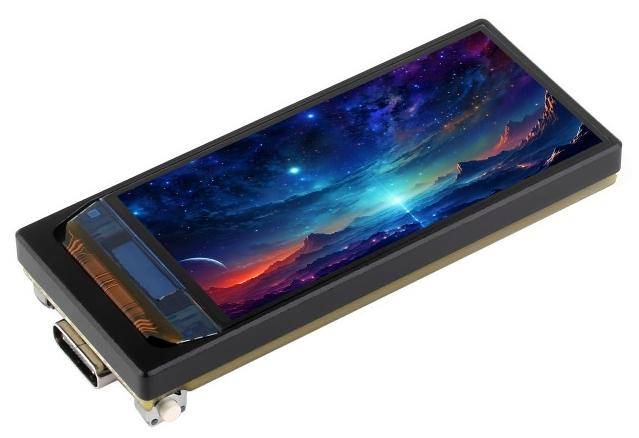 Waveshare ESP32 S3 Mikrocontroller, 240 MHz, 16 MB Flash, Wi-Fi, BT5, 1.91 Zoll AMOLED Display - Display: ohne Touch-Funktion - Ausführung: ohne