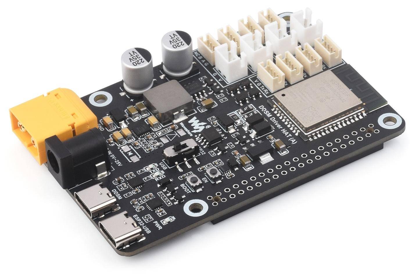 Waveshare Direct Drive Servo Motor Driver Board (B), ESP32, 6-kanalige Steuerung, UART, 9V-28V
