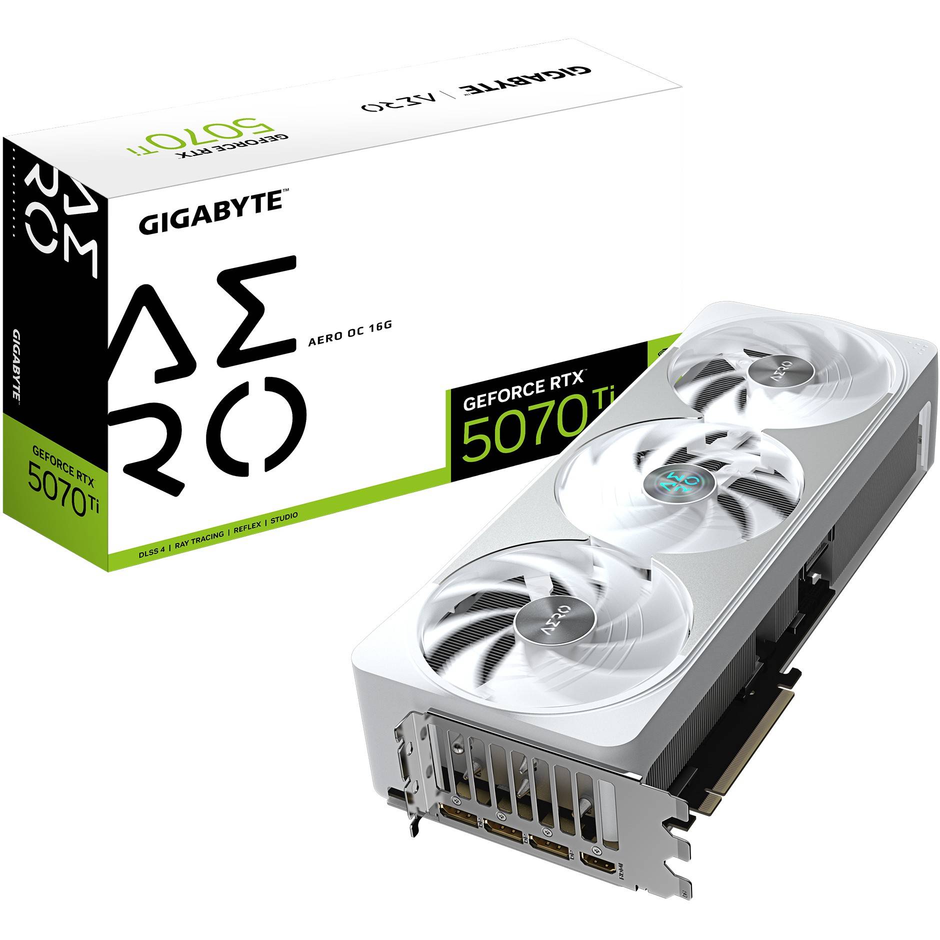 GIGABYTE GeForce RTX 5070 Ti AERO OC 16G Grafikkarten NVidia PCI-Express