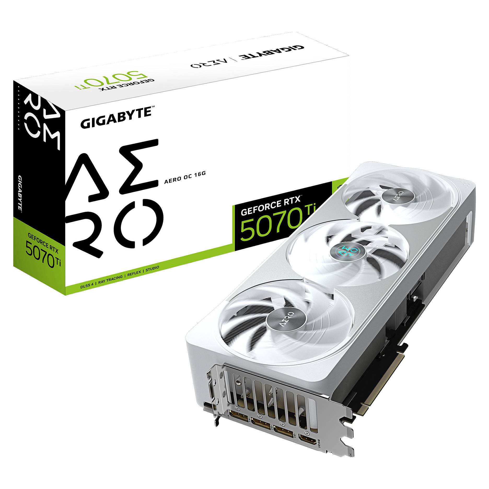 GIGABYTE GeForce RTX 5070 Ti AERO OC 16G Grafikkarten NVidia PCI-Express