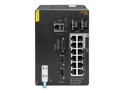 HPE Aruba 4100i 12G CL4/6 POE 2SFP+ DIN Netzwerk & Smart Home Switch - CLI verwaltet