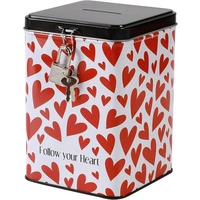 I-TOTAL® Spardose Vorhängeschloss Schlüssel Sparbüchse Metall Follow Your Heart I-TOTAL® Spardose Vorhängeschloss Schlüssel Sparbüchse Metall Follow Your Heart