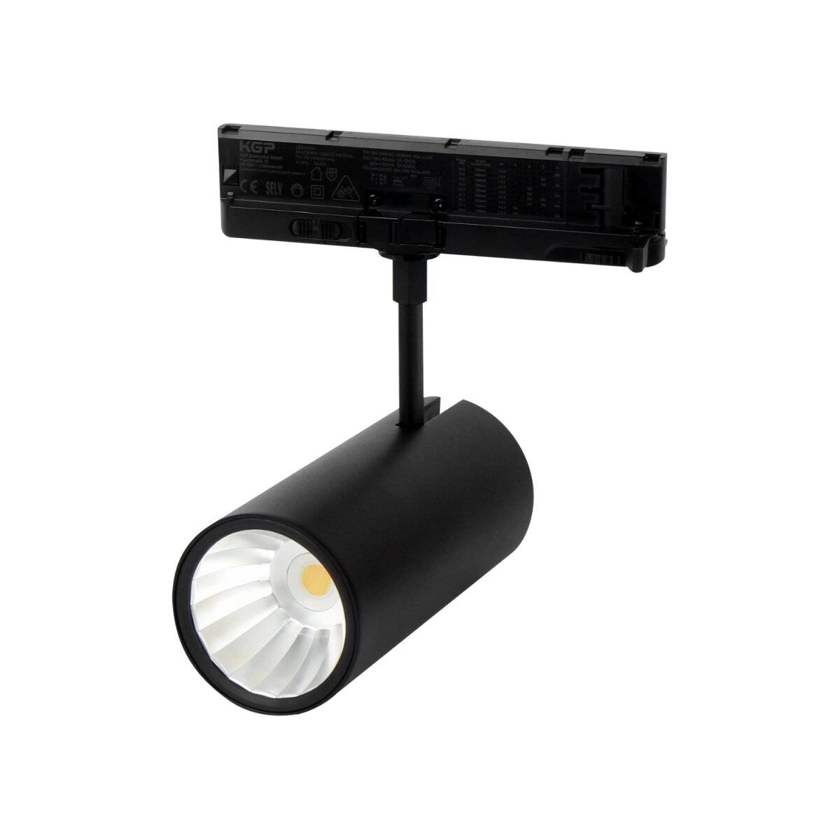 LUMICANTO Schienenlicht 14-29W Einstellbar | IP20 Schutzart | CCT einstellbare Farben 3000-6000K | 3 Phasen, Schwarz