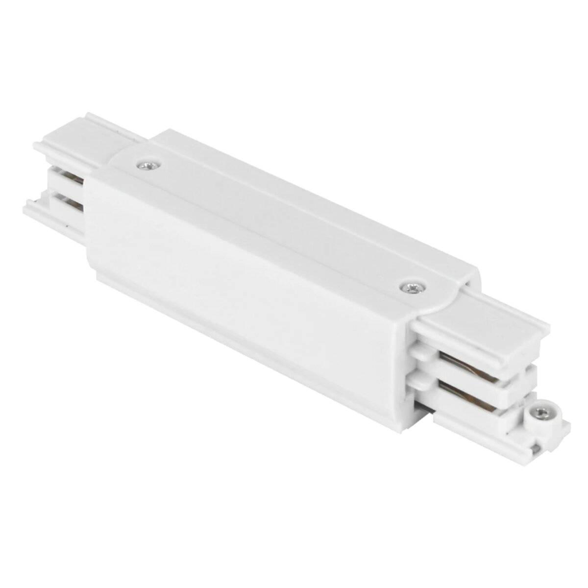 Verbinder I linear für 3-Phasen-Stromschiene LUMICANTO Weiß mit Einspeisemöglichkeit PRIME