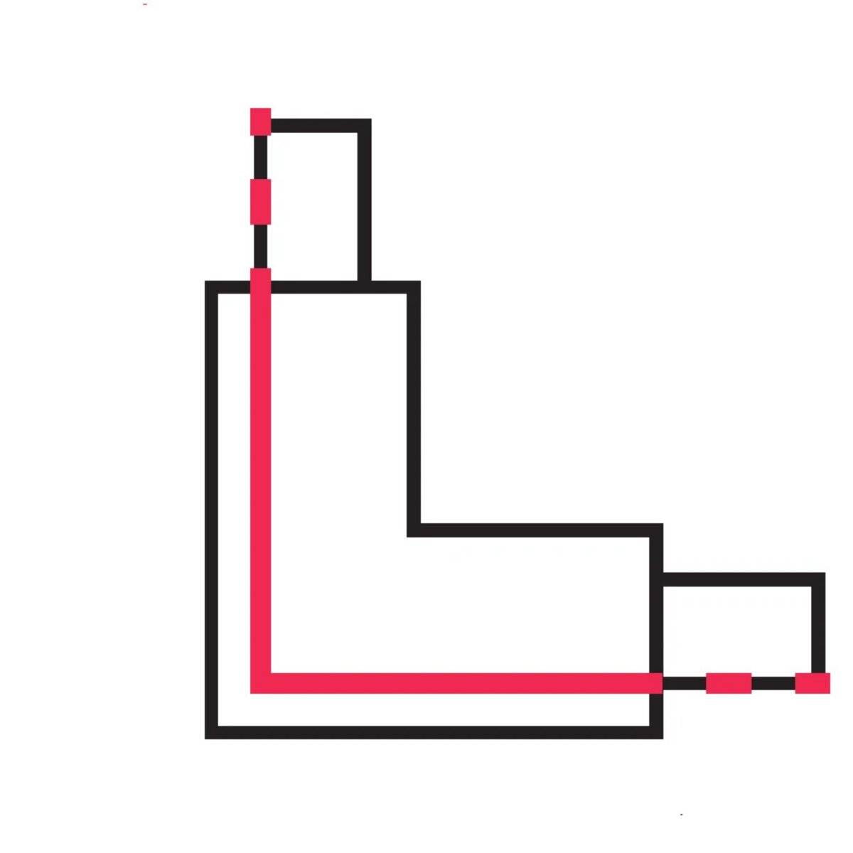 Verbinder L für 3-Phasen-Stromschiene LUMICANTO rechts Schwarz mit Einspeisemöglichkeit PRIME