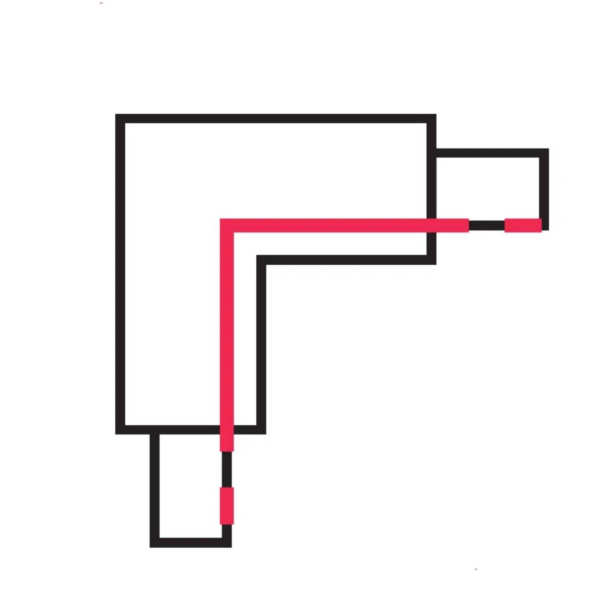 Verbinder L für 3-Phasen-Stromschiene LUMICANTO links Schwarz mit Einspeisemöglichkeit PRIME