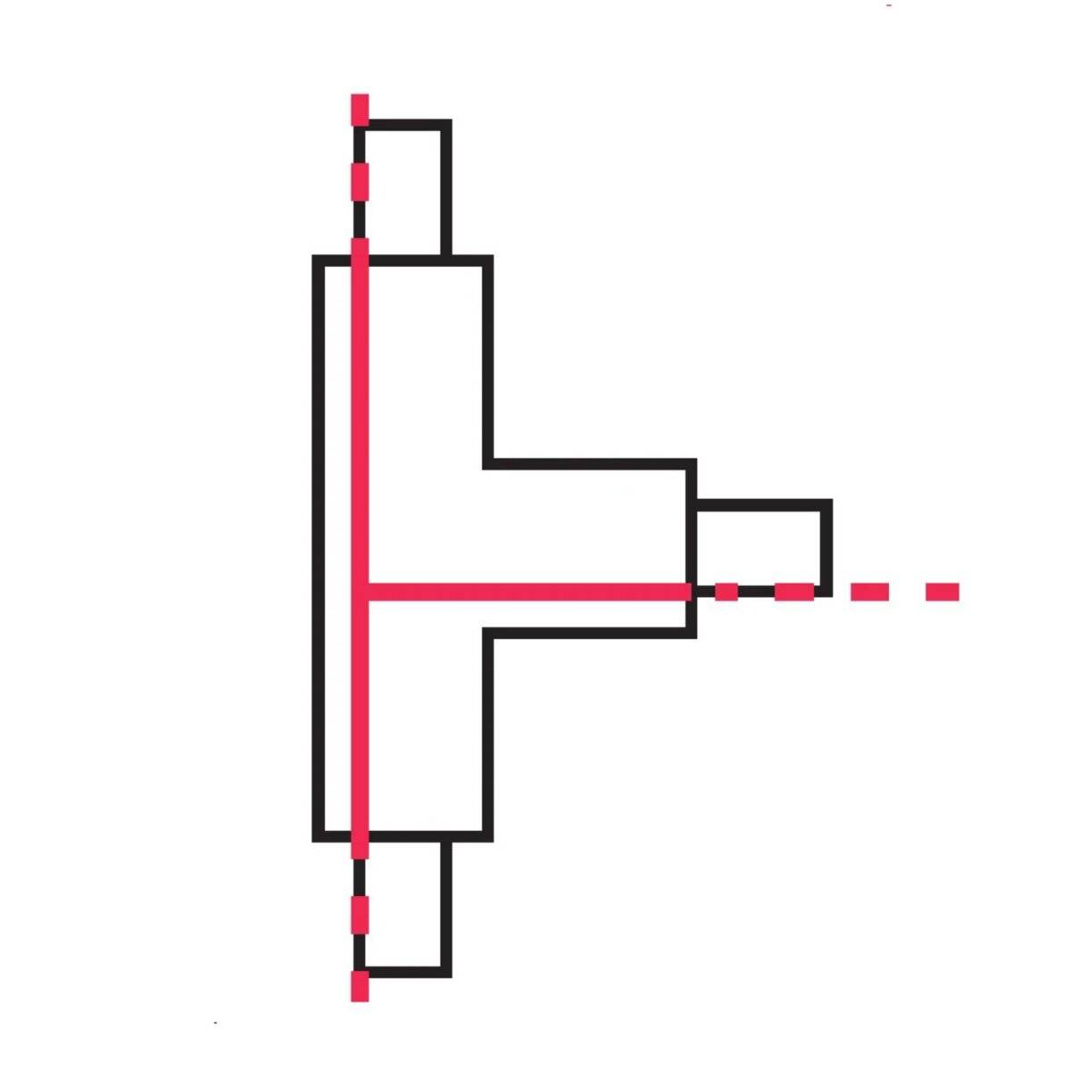 Verbinder T für 3-Phasen-Stromschiene LUMICANTO rechts Schwarz mit Einspeisemöglichkeit PRIME