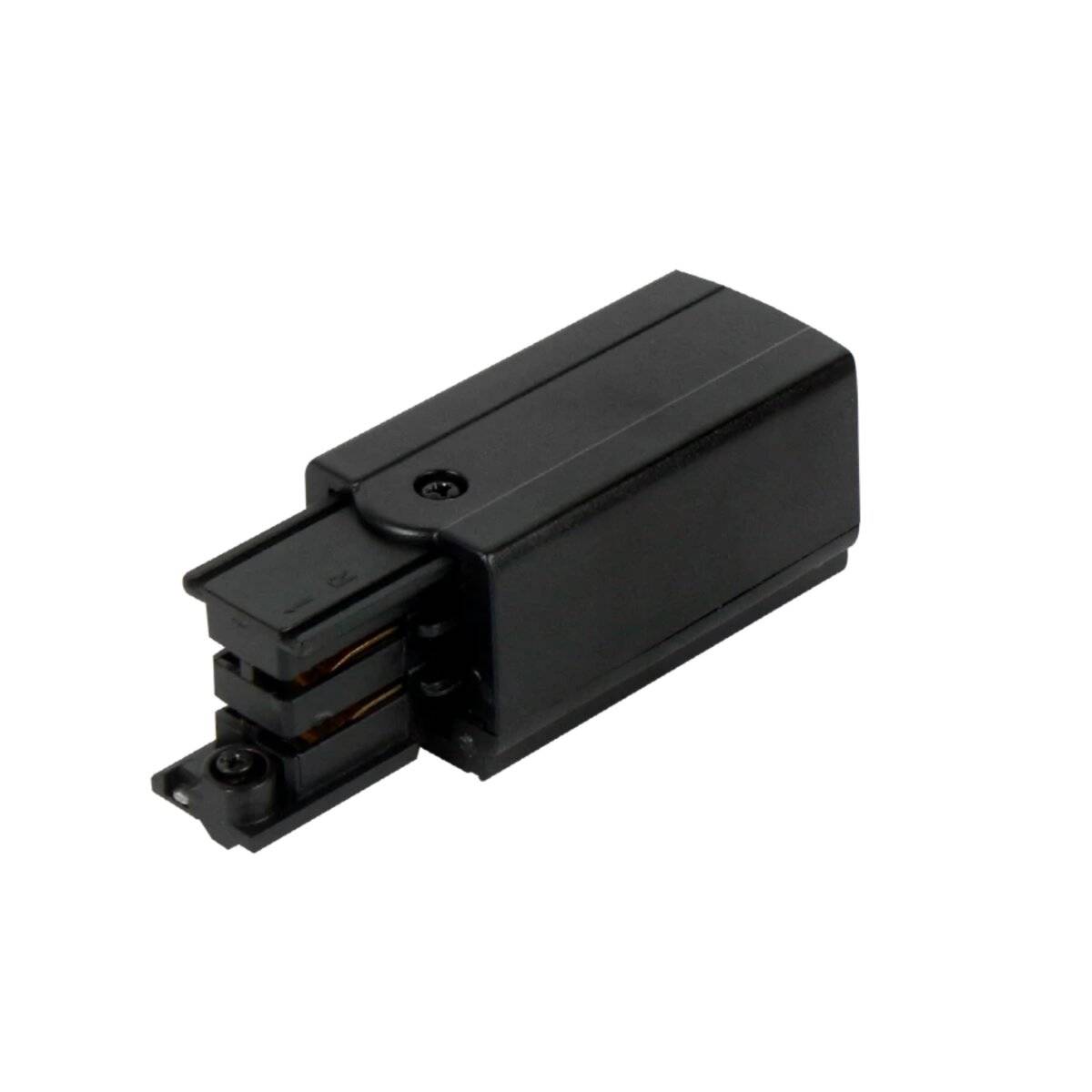 Stromversorgung für 3 phasen-schienen LUMICANTO rechts Schwarz PRIME