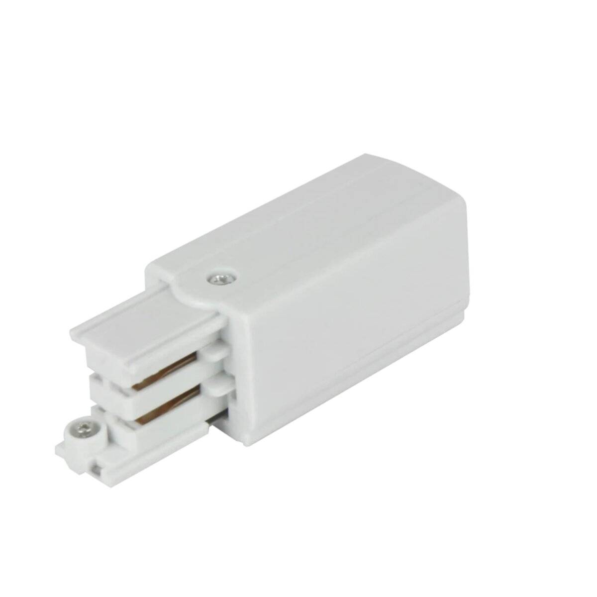 Stromversorgung für 3 phasen-schienen LUMICANTO links Weiß PRIME