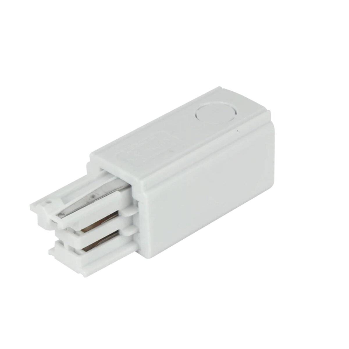 Stromversorgung für 3 phasen-schienen LUMICANTO links Weiß PRIME