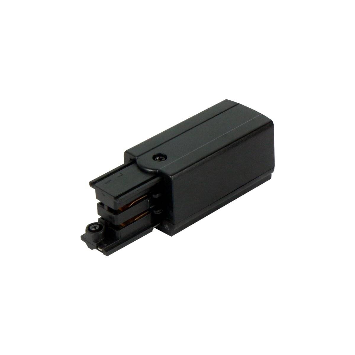 Stromversorgung für 3 phasen-schienen LUMICANTO links Schwarz PRIME