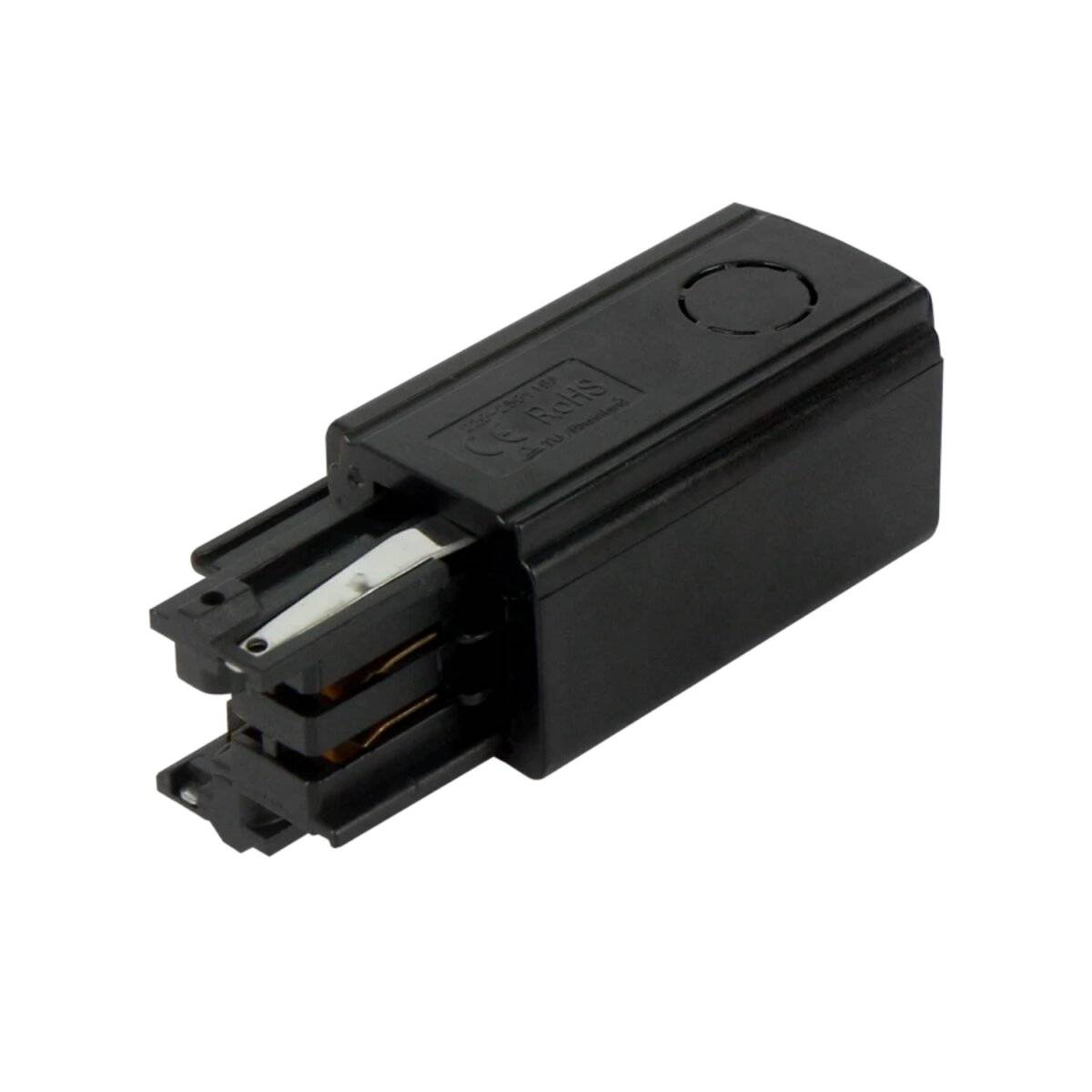 Stromversorgung für 3 phasen-schienen LUMICANTO links Schwarz PRIME