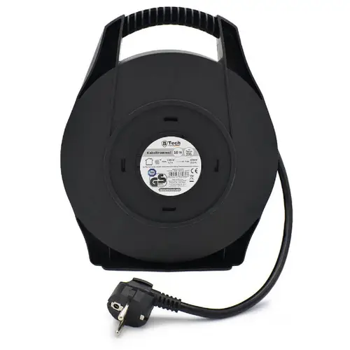 B-Tech Outdoor Kabeltrommel 10m  Robuste Kabelrolle mit Schuko-Stecker & Thermoschutz B-Tech Outdoor Kabeltrommel 10m  Robuste Kabelrolle mit Schuko-Stecker & Thermoschutz