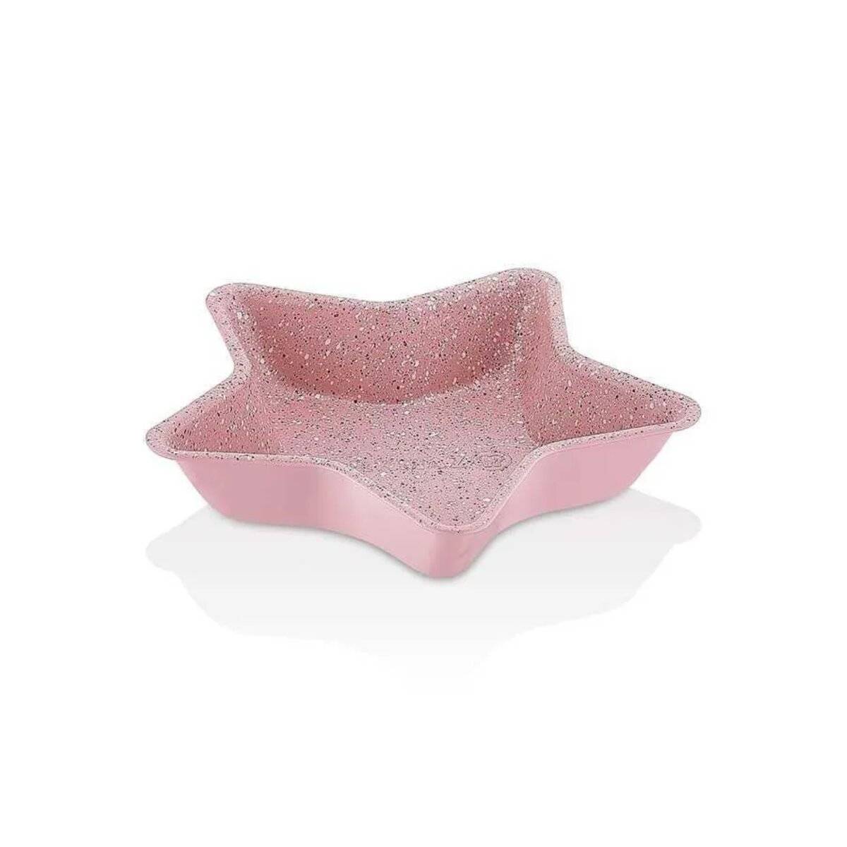 Korkmaz Torta Mini 2er Set Backform mit Granitbeschichtung - Sternförmig in Rosa