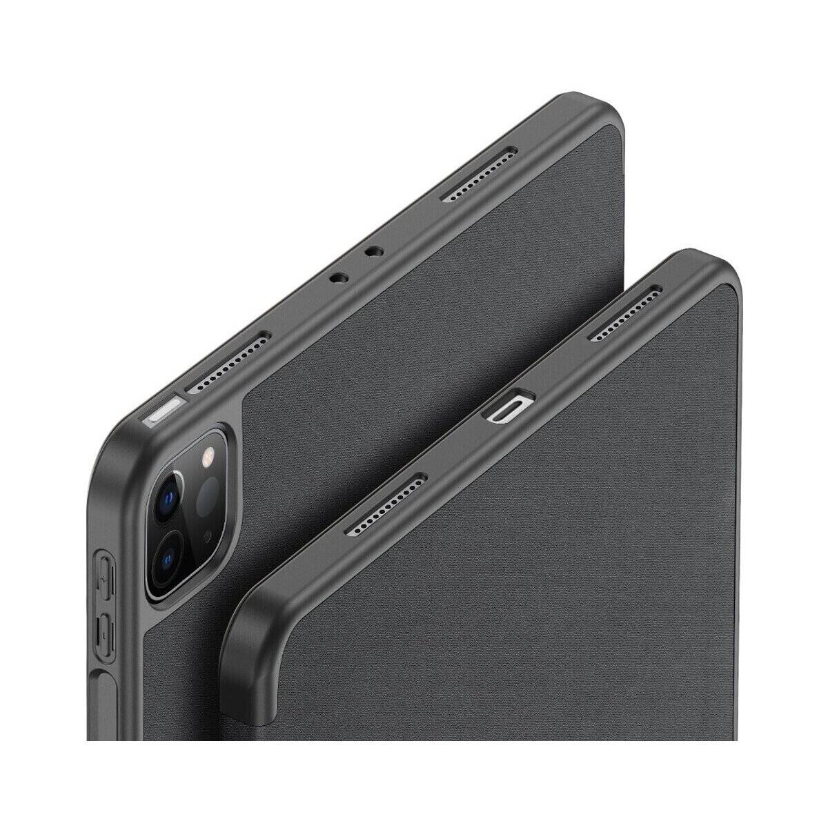 Hartschale mit Smart Sleep und integrierter Standfunktion Hülle kompatibel mit iPad Air 13" 2025 Schwarz