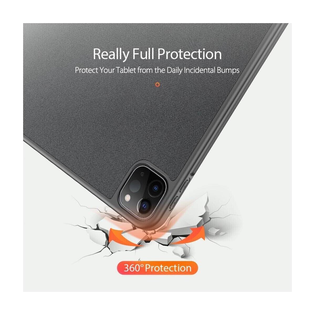 Hartschale mit Smart Sleep und integrierter Standfunktion Hülle kompatibel mit iPad Air 13" 2025 Schwarz