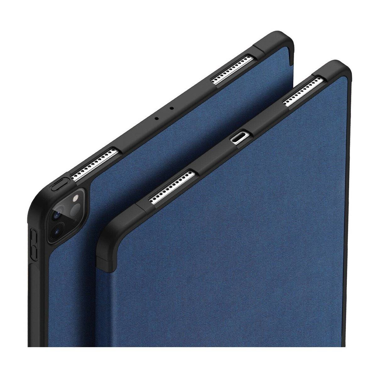 Hartschale mit Smart Sleep und integrierter Standfunktion Hülle kompatibel mit iPad Air 13" 2025 Blau